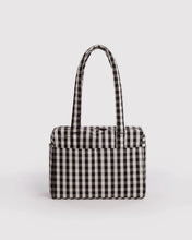 Load image into Gallery viewer, Everyday Cloud Bag, Black and Cream Gingham