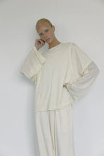 Load image into Gallery viewer, The Merino Wool Layered Tee, Cream