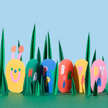 Load image into Gallery viewer, Caterpillar Fold Out Birthday Card