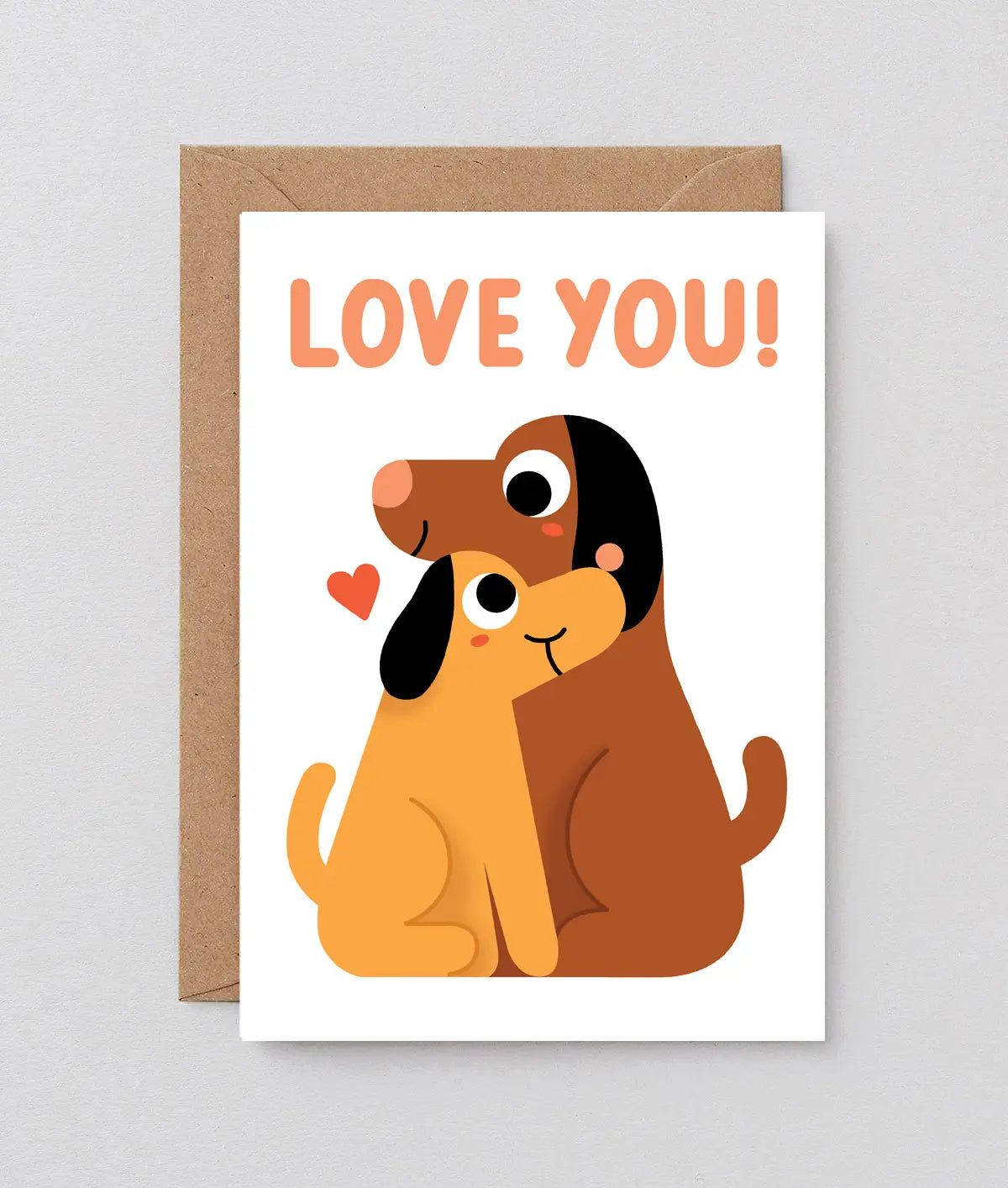 Love You Dogs Card – Violets