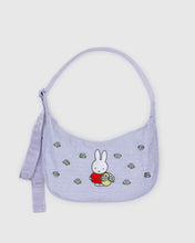 Load image into Gallery viewer, Medium Nylon Crescent Bag, Embroidered Miffy