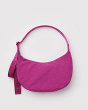 Load image into Gallery viewer, Medium Nylon Crescent Bag, Deep Fuchsia