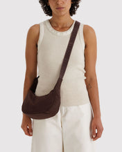 Load image into Gallery viewer, Small Nylon Crescent Bag, Coffee