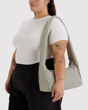 Load image into Gallery viewer, Nylon Meringue Bag - Sage Stripe