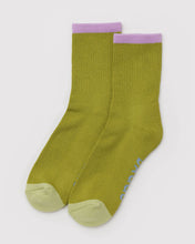 Load image into Gallery viewer, Ribbed Sock - Olive Mix