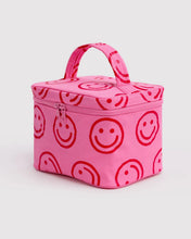 Load image into Gallery viewer, Large Cosmetic Case - Azalea Pink Happy