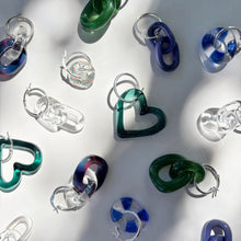 Load image into Gallery viewer, Glass Link Earrings