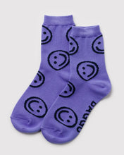 Load image into Gallery viewer, Happy Crew Sock, Lavender Happy