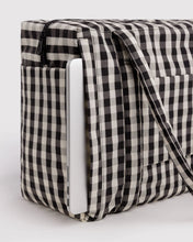 Load image into Gallery viewer, Small Cloud Carry-On, Black And Cream Gingham