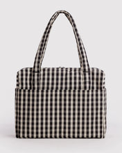 Load image into Gallery viewer, Cloud Carry-On, Black and Cream Gingham