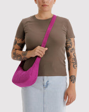 Load image into Gallery viewer, Small Nylon Crescent Bag, Deep Fuchsia