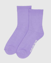 Load image into Gallery viewer, Ribbed Sock - Wisteria (Lilac)