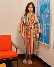 Load image into Gallery viewer, Butterfly Stripe Bathrobe