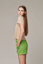 Load image into Gallery viewer, Cropped Lorel Tee, Oat Milk