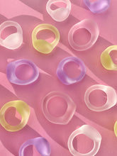 Load image into Gallery viewer, Sandblasted Glass Ring (Assorted Colours)