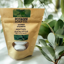 Load image into Gallery viewer, Shower Steamer Menthol Eucalyptus 2 Pack
