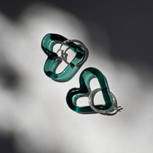 Load image into Gallery viewer, Glass Link Earrings