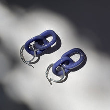 Load image into Gallery viewer, Glass Link Earrings