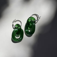 Load image into Gallery viewer, Glass Link Earrings