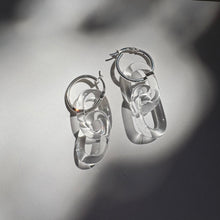 Load image into Gallery viewer, Glass Link Earrings