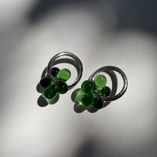 Load image into Gallery viewer, Glass Flower Earrings (Assorted Colours)