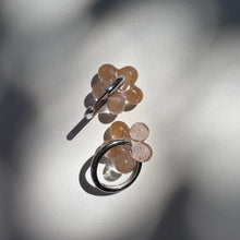 Load image into Gallery viewer, Glass Flower Earrings (Assorted Colours)