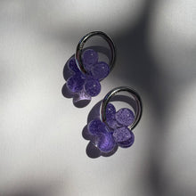 Load image into Gallery viewer, Glass Flower Earrings (Assorted Colours)