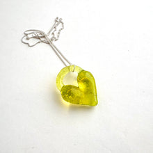 Load image into Gallery viewer, Glass Heart Necklace (Assorted Colours)