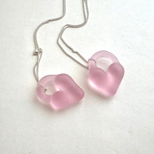 Load image into Gallery viewer, Glass Heart Necklace (Assorted Colours)