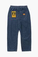 Load image into Gallery viewer, Pinstripe Denim Chef Pants - Indigo