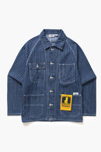 Load image into Gallery viewer, Pinstripe Denim Coverall 2.0 - Indigo