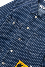 Load image into Gallery viewer, Pinstripe Denim Coverall 2.0 - Indigo