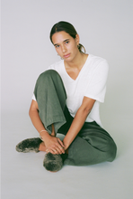 Load image into Gallery viewer, Disco Pant, Olive Green Twill