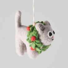 Load image into Gallery viewer, Ernest the Cat Felt Ornament