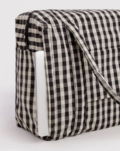 Load image into Gallery viewer, Cloud Carry-On, Black and Cream Gingham