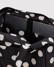 Load image into Gallery viewer, Everyday Cloud Bag, Black and Cream Polka Dot