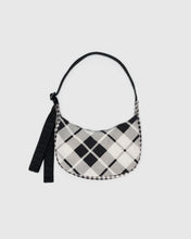Load image into Gallery viewer, Small Nylon Crescent Bag, Mixed Plaid