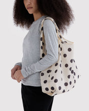 Load image into Gallery viewer, Cream and Black Polka Dot Baggu