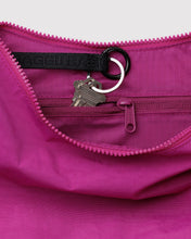 Load image into Gallery viewer, Medium Nylon Crescent Bag, Deep Fuchsia