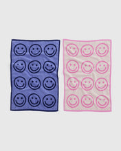 Load image into Gallery viewer, Hand Towel Set of 2, Happy Pink Blue