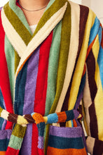Load image into Gallery viewer, Eucalyptus Stripe Bathrobe