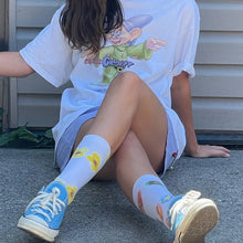 Load image into Gallery viewer, Flower Brushed Socks