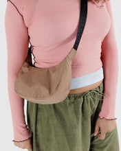 Load image into Gallery viewer, Small Nylon Crescent Bag, Cocoa