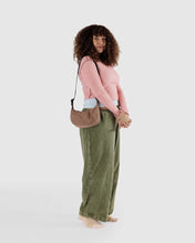 Load image into Gallery viewer, Small Nylon Crescent Bag, Cocoa