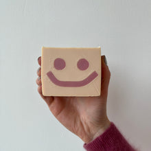 Load image into Gallery viewer, Violets Smiley Soap Bar