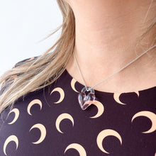 Load image into Gallery viewer, Glass Heart Necklace (Assorted Colours)