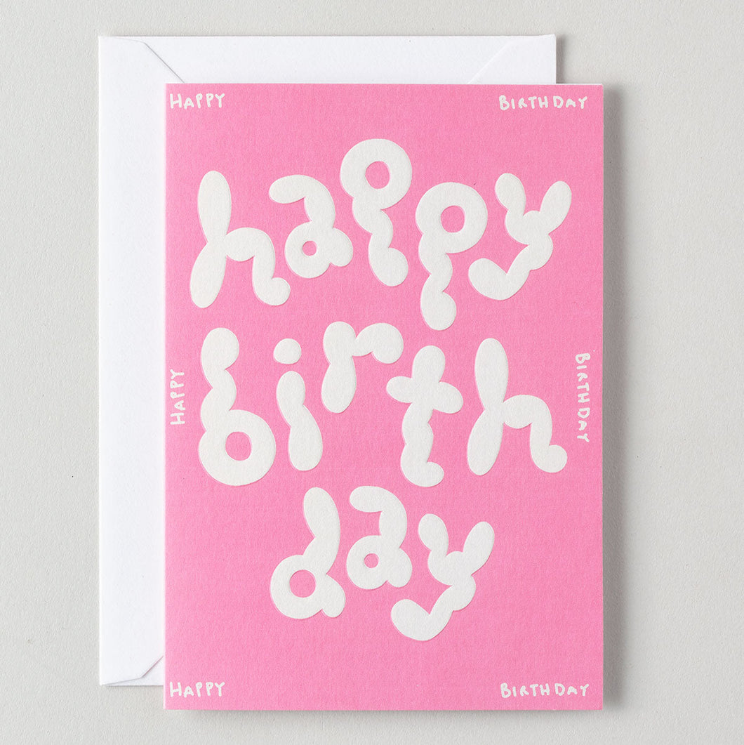 Happy Birthday Embossed Card