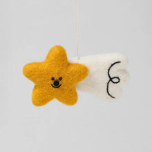 Load image into Gallery viewer, Shooting Star Felt Ornament
