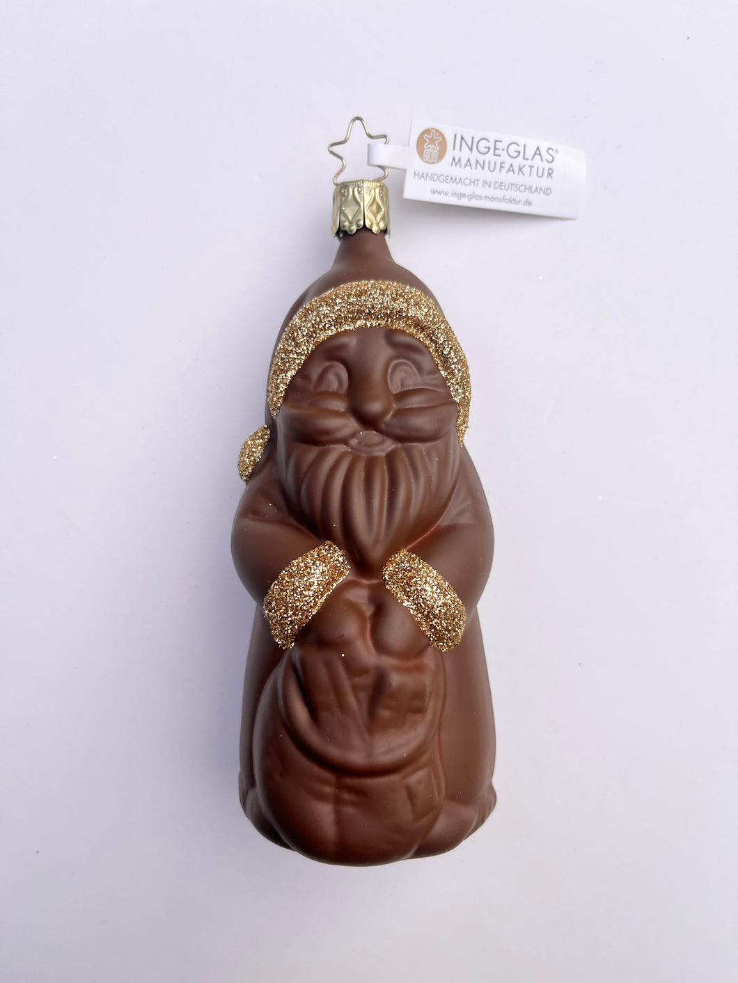 Chocolate Santa Ornament