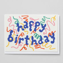 Load image into Gallery viewer, Birthday Streamers Embossed Card
